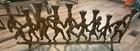Judaica Jewish Hanukkah Menorah Brass Vintage Jerusalem Vintage 1970 s-dancing