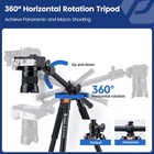 68 Inch Camera 360 Horizontal Tripod Monopod With Center Column And Ball Head   