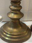 Tall Fluted Brass Candlestick Set    Roman Column Style Mcm 17  Tall Hong Kong