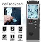 Voice Activated Mini Digital Sound Audio Recorder Dictaphone Mp3 Player 8 16 32g
