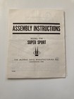 Vtg Murray 716 Pedal Car 1950   s-60   s Assembly Instructions Only