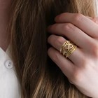 Customized Double Name Ring Jewelry Lover Partner Gift Infinity Adjustable Band