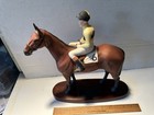 Rare Beswick England Horse Figurine Arkle Thoroughbred With Jockey Pat Taaffe