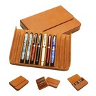 Leather 6 12 Slots Pen Holder Case Luxury Fountain Pen Sleeve Organizer Box Gift