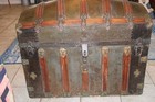 Antique Large Handmade Camelback Steamer Trunk With Dome Lid--local Pickup