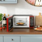 Mainstays 0 7 Cu Ft Countertop Microwave Oven  700 Watts  Red