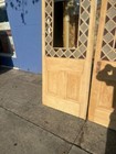 Pair Of Antique French 118 Tall Pine Doors