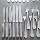 Christofle Malmaison 30pcs Silverplate Knife Fork Spoon Excellent