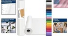 Perkhomy 17 5  X 1200  White Kraft Paper Roll - 100 Sheets For Crafts   Wrapping
