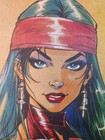 Elektra Original Fine Art Signed 8 5x11 Coa Included