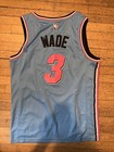 Dwayne Wade  3 Miami Heat Stitched Nike Blue And Pink City Edition - Men s L