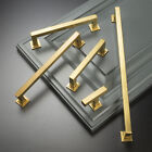 Brushed Gold Modern Cabinet Handles Pulls Knobs Kitchen Hardware Stainless Steel