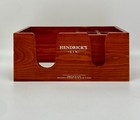 Hendrick   s Gin Wooden Napkin Holder Bar Caddy Box Barware - 6 Compartments