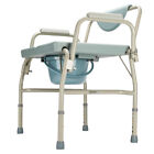 Heavy Duty Large Medical Bariatric Drop Arm Bedside Commode Chair Adult Potty