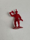 2 Vintage Original Marx Red Indian Warrior Plastic Toys  Collectible Free Ship