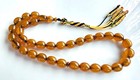 Amber Bakelite Tasbih            Prayer Beads   Misbaha Subha Tasbeeh Worry Beads