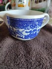 Matching Blue And White Sugar And Creamer Set Vintage