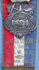1900s Hezron Colorado United Mine Workers Union Member Ribbon-colorado Coal Camp