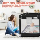 Baby Playpen With Mat  Portable Play Yard Indoor Outdoor  Safe Mesh Gate