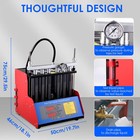 New Ultrasonic Fuel Injector Tester Cleaner Cleaning Machine 6 Cylinder 200w New