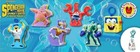 Spongebob Out Of Water 2015 Straw Sippers Mcdonalds Happy Meal Toy Set Of 6  6sh