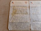 Wwi 1918 2nd Battalion 314th Infantry Handwritten List Of Places In France Ymca