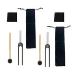 2set 528hz Aluminum Medical Tuning Fork Chakra Hammer Ball Diagnostic Mallet Set