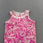 Lilly Pulitzer Dress Toddler Girls 12-18 Months Pink Floral Shift Pockets Bow