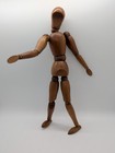 Vintage Morilla Japan  Wooden Artist Lay Figure  Poseable Jointed Mannequin 12 
