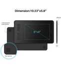 Huion H640p Digital Drawing Pad Tablet   Battery Stylus Pen For Art Comic Zoom