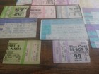 Rock N Roll Ticket Stubs Rush Styz  Korn Blue Oyster Cult Bon Jovi    Lot Of 17 