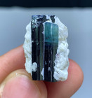 49 Carat Blue Cap Tourmaline Crystal Specimen From Afghanistan