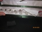 Home Glass Crystal Hanukkah Menorah 11   Long X 2 5  Tall