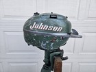 Vintage 1953 Johnson Sea Horse Tn-28 5hp Complete Outboard Boat Motor Turns