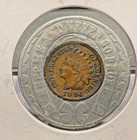 1904 St  Louis Worlds Fair Exposition Encased Indian Head Cent Penny Sp5410