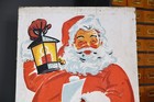 Antique 1950 s Christmas Santa Store Display Life Size 5ft Sign Decoration Vtg
