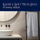 Luxury White Or Gray  oversized  Bath Towels Set 4 Pack- 30  X 56  - 100  Cotton