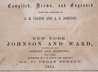 Antique 1862 Map   Eastern   Western Hemispheres Of The World By Johnson   Ward