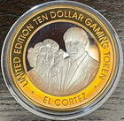 El Cortez Hotel Casino  10 Silver Strike Token 1997 Jackie And Wife New Case