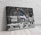 Lesean Mccoy Snow Canvas Wall Art   Poster Philadelphia Eagles Football Print