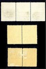 Hawaii Provisional Govt 1893 Overprints     H55   H57 Mint Strips Mnh Mng Mh