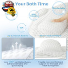 Luxury Bath Pillow For Bathtub  Bath Pillows For Tub With Mesh Laundry Bag  Cush