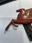Vintage Original Mobil Gas Oil Pegasus License Plate Topper