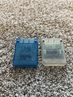 2 Sony Playstation 2 8mb Memory Card Clear Blue Official Oem Ps2 Magicgate