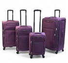 4-piece Softside Spinner Luggage Set     Lightweight Expandable Suitcases In 20 