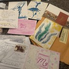 Vtg 100  Handwritten Prison Love Letters Cards Family Letters Indoc 2000 s