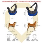 Pet Puppy Dog Mesh Sling Carry Pack Backpack Carrier Travel Tote Shoulder Bag