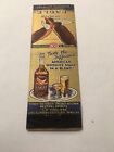 Vintage Matchbook Cover Matchcover Liquor Eagle Whiskey