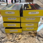 Vintage Lot Of 8 Prepared Microscope Slides Textiles  Plant pollen   Spores More