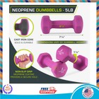 Prosourcefit Neoprene Coated Dumbbells Set Of 2 5 Lbs Each Hand Weight Pair